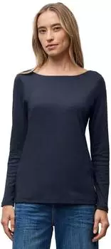 Street One Frauen Basic Langarmshirt in Blau Gr: (A32417611238)