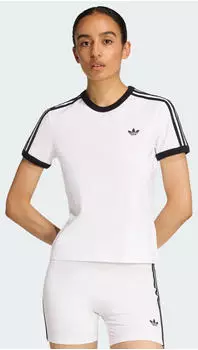 Adidas 3-STREIFEN T-SHIRT SCHMAL GESCHNITTEN White / Black (KD3683)