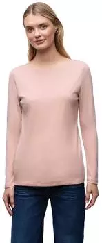 Street One Frauen Basic Langarmshirt in Rosa Gr: (A32420116912)