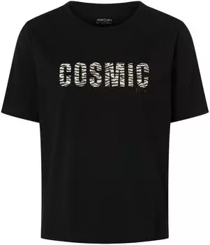 Marc Cain T-Shirt mit Ziersteinen (800156-0001-00440) elfenbein/oliv/schwarz