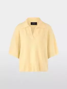 Marc Cain Bluse mit Schlingenkragen und 3/4-Ärmeln AS 53.09 M01 flan