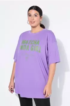 Studio Untold Oversized Statement T-Shirt lila