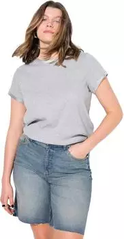 Studio Untold Shirt mit V-Ausschnitt und Applikationen (839931) grau
