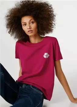 Pepe Jeans Brule T-Shirt mit Rundhals (18133320) dunkelrot