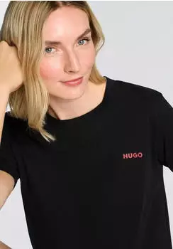 HUGO T-Shirt mit rundem Ausschnitt Regular Fit (50555634) schwarz