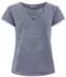 Zwillingsherz Positive Mind T-Shirt V-Ausschnitt Used Look ausgefranste Kanten (75018815) navy