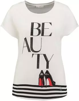 Key Largo Part V-Neck T-Shirt weiß