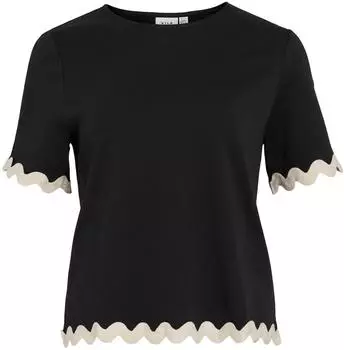 Vila Vicalisa O-Neck 2/4 Top (14106763) schwarz