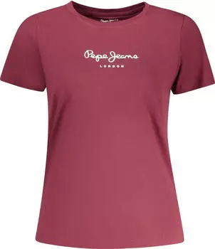 Pepe Jeans New Virginia T-Shirt bordeaux/weiß