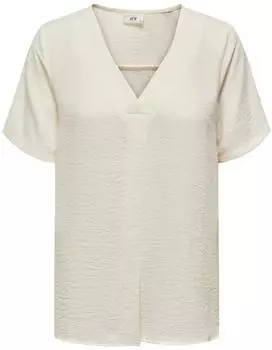 Jacqueline de Yong Stickerei Detail Bindeverschluss Top (15291432) beige