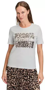 Betty Barclay Rundhals-Shirt (2691/1019) weiß/schwarz/gold