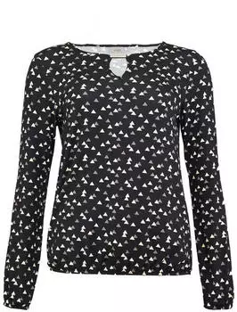 Seidel Langarmshirt mit grafischem Muster (21868423) schwarz