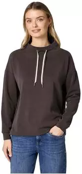 Street One Frauen Shirt in Unifarbe in Braun Gr: (A32463917516)