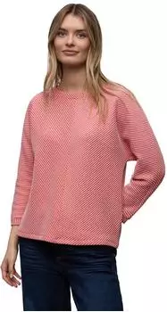 Street One Frauen Two-Tone Strukturshirt in Pink Gr: (A32440727261)