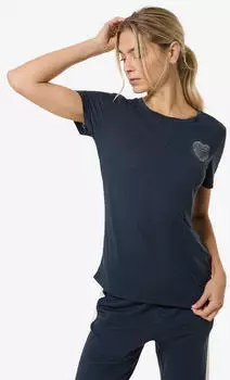 Super Natural Little Heartwood T-Shirt (SNWP03199) blau