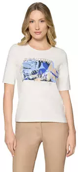 Betty Barclay Basic Shirt mit Placement patch cream/blue