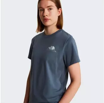 The North Face Monte Regular Short Sleeve Tee-Graphic (NF0A8GA9-0U3-XL) granite grey/blau
