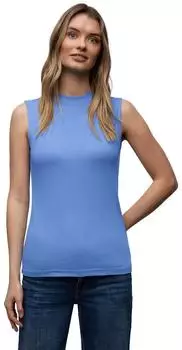 Street One Frauen Basic Top in Blau Gr: (A32468317453)