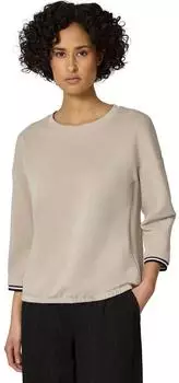 Street One Frauen Silk-Look Shirt mit Details in Beige Gr: (A32463616667)