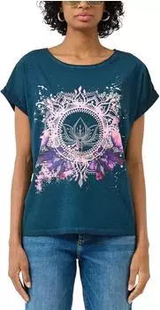 s.Oliver Oversize-Shirt mit Frontprint (2175261) blau