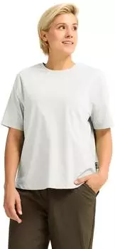 Jack Wolfskin Travel T-Shirt Women Funktionsshirt mit UV-Schutz Damen grey Stark White (A65784_5488)