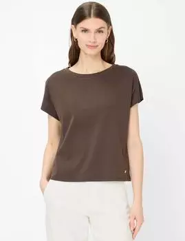 BRAX Damen Shirt Style CATHY S dark ebony dunkelbraun Gr. (900026_90658300_52)