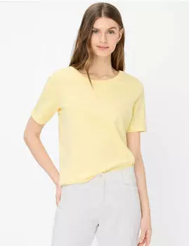 BRAX Damen Shirt Style CIRA S limoncello hellgelb Gr. (900026_90658200_68)