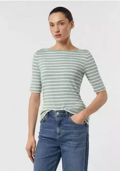 Comma T-Shirt creme petrol (2176867.62G4)