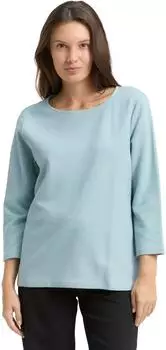 Tom Tailor Langarmshirt mit Ottoman-Struktur mint