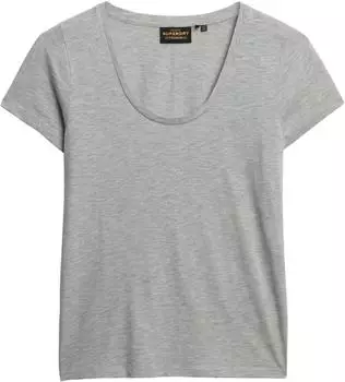 Superdry Scoop T-shirt (W1011381A) pfeffergrau meliert