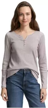 Tom Tailor Langarmshirt mit Bio-Baumwolle (1024036) offwhite