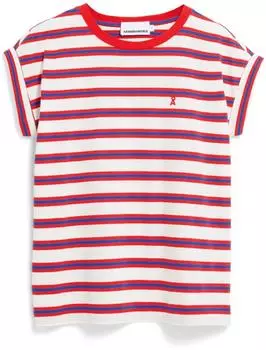 armedangels Idaara Stripes T-Shirt blau/rot/wei&szlig;
