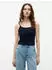 Tommy Hilfiger Slim Spaghetti Strap Top (DW0DW20675) ecru/dark night navy