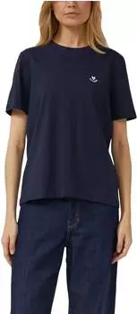 s.Oliver Jerseyshirt aus Baumwolle mit Stickerei (2174357) navy/blau