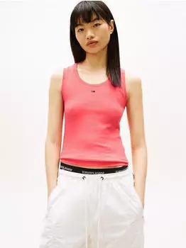 Tommy Hilfiger Slim Spaghetti Strap Top (46912821) tropical blush/pink