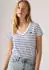 Levi's Perfect V-Neck Tee (15140656) hellweiß sunshine blau/navy/weiß
