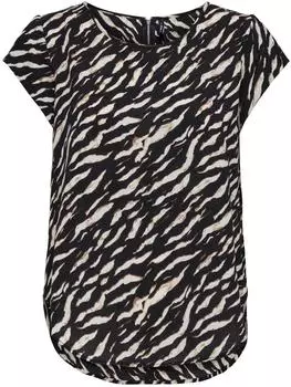Only Vic Aop Bluse (15161116) beige/schwarz