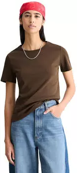 Marc O'Polo T-Shirt loose (4068378554736) dunkelbraun