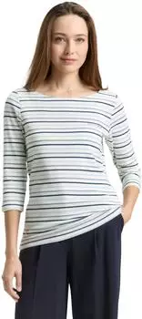 Tom Tailor Langarmshirt mit Streifenmuster (1050415) blue haze multicolor stripe