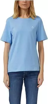 s.Oliver T-Shirt aus Interlockjersey mit Rundhalsausschnitt (2174357) blau