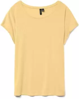 Vero Moda Vmava Plain SS Top Ga Jrs Noos (85339361) golden haze