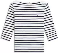 Tommy Hilfiger Bluse New Cody WW0WW40589 Wei&szlig; Slim Fit Damen