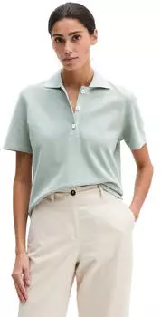 Marc O'Polo Geripptes Poloshirt Slim (71862103) fresh sage/pastellgr&uuml;n