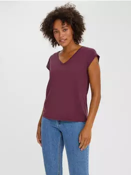Vero Moda Vmfilli Ss V-neck Tee Ga Noos (10247666) winetasting