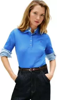 Tommy Hilfiger 1985 Regular Fit Pique Polo Shirt (WW0WW43224) mesmerizing blue