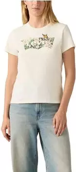 Levi's The Perfect Graphic Tee (17369) daisy bw egret