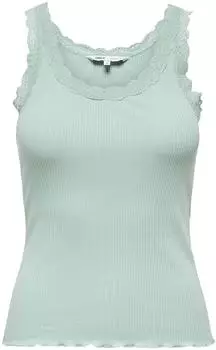 Only Sharai Lace Tank Top (15292057) jadeite