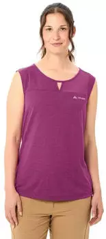 VAUDE Damen Skomer Wandertop (42230) pink orchid – Durchdachte Materialwahl mit natürlichen Fasern