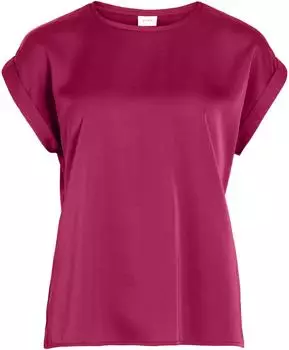 Vila Viellette S/s Satin Top/su - Noos (14059563-JAZZY) jazzy
