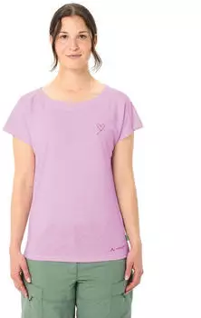 VAUDE Women's Neyland T-Shirt raspberry – Materialmix aus Hanf, Lyocell und recyceltem Polyester